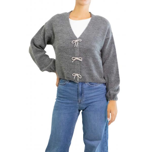 Cardigan con fiocchetti Only 
